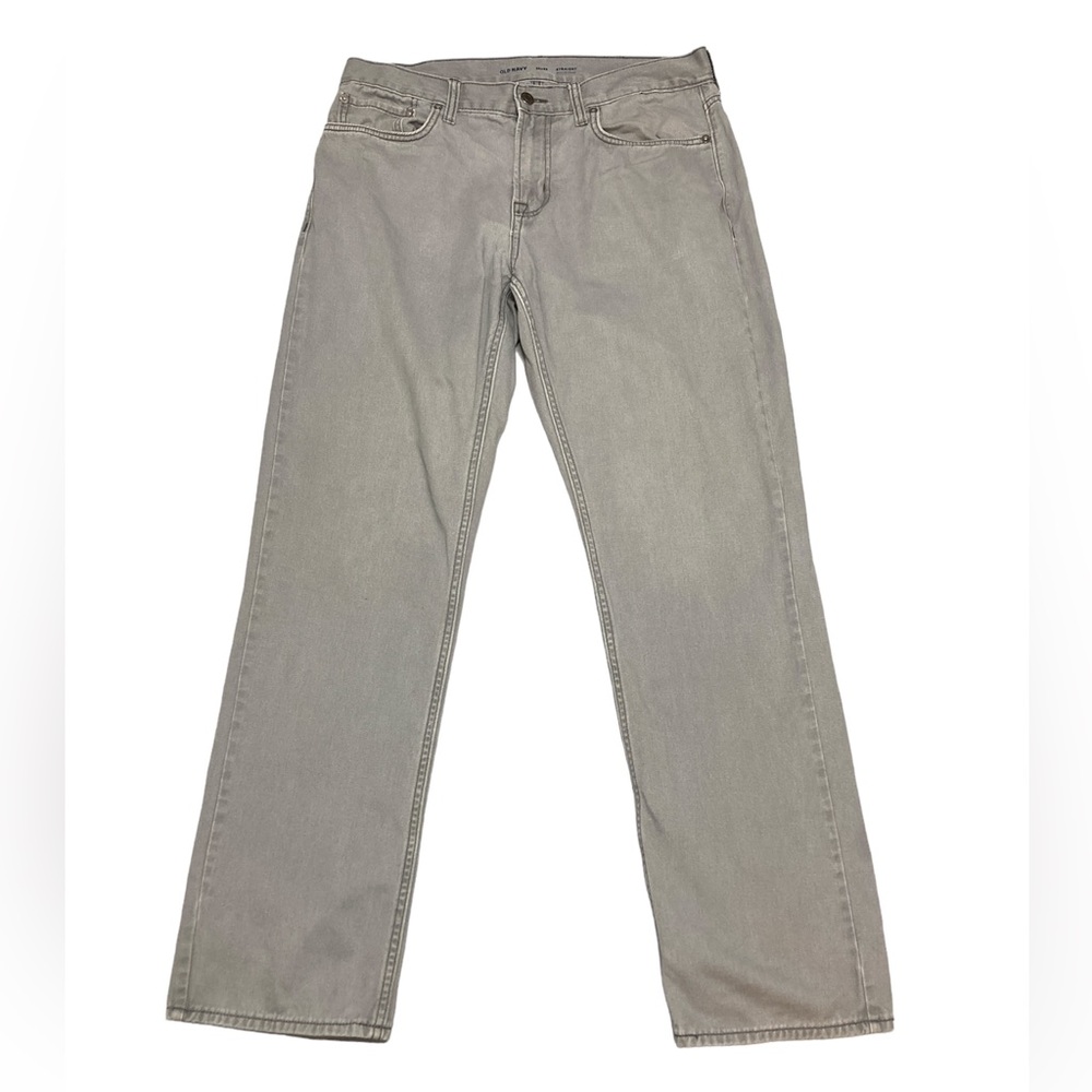 Old Navy Men’s Straight Gray Denim Jeans/Pants 33x32